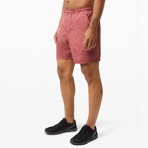 Lululemon Pace Breaker 5” Lined Gravel Dust Cherry shorts small